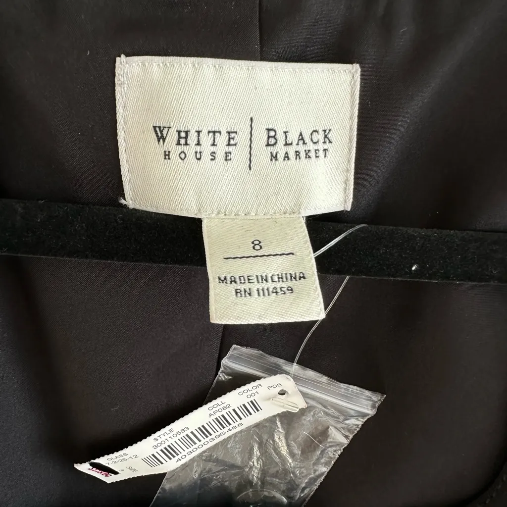 White House Black Market Black Blazer with Belt - Image 4