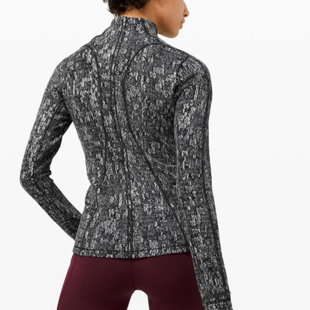 Lululemon Run Briskly 1/2 Zip Eventide Jacquard Black Alpine White - Image 10