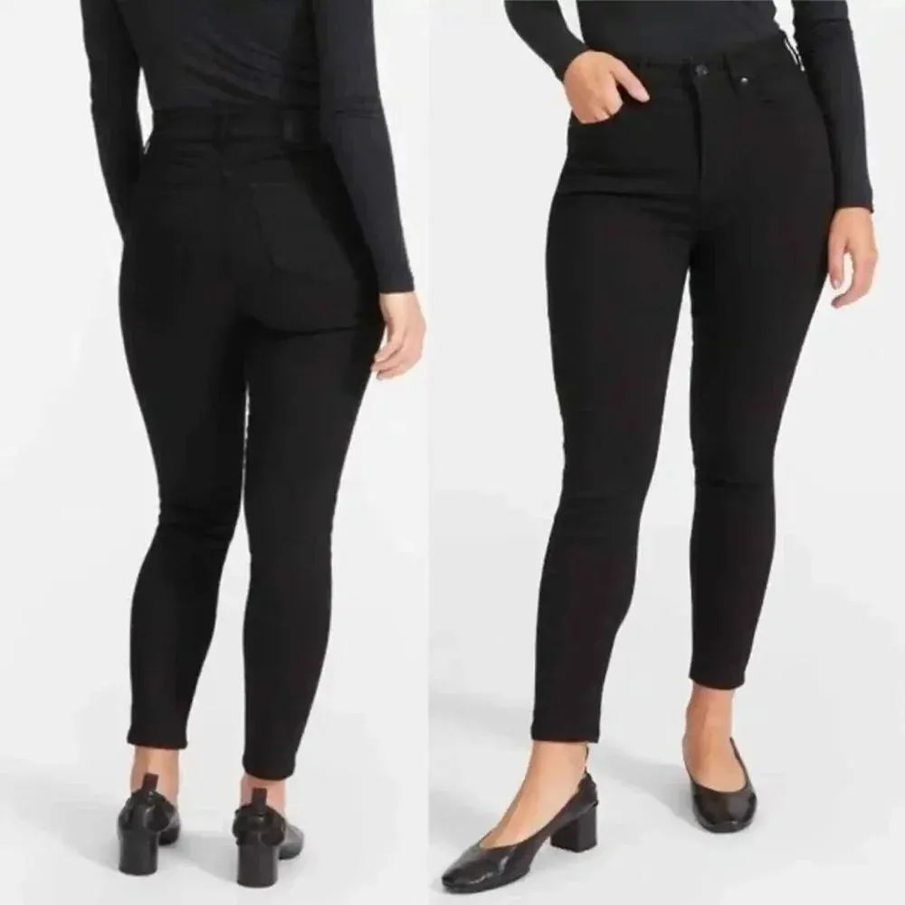 Everlane Black The Curvy‎ High Rise Crop Skinny Jeans - Image 2