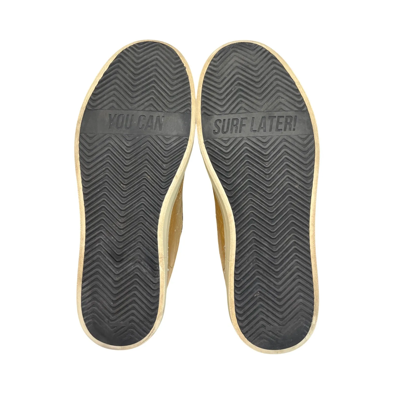 P448 Metallic Silver & Gold Low Top Sneakers Size 41 Leather Casual Shoes - Image 4