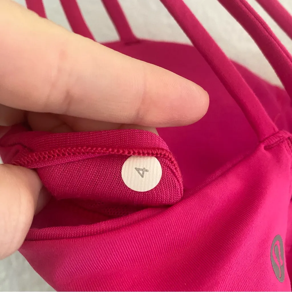 Lululemon Athletica‎ Pink Spaghetti Strap Bodycon cut out Top - Image 6