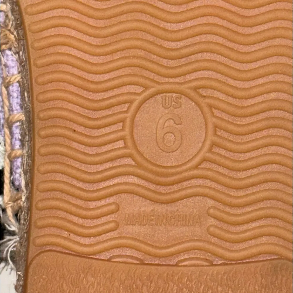 TONIVIS Mule Pompom Espadrilles Slides Slip On Flats BOHO Shoes Women’s 6 Purple - Image 8