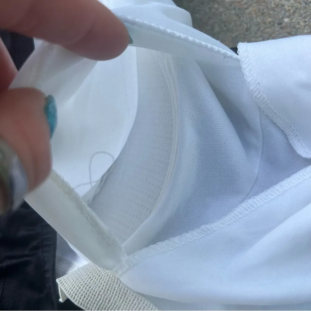 Vintage JCPenney black neon pink purple turquoise color block one piece swimsuit Blue Size 16 - Image 5