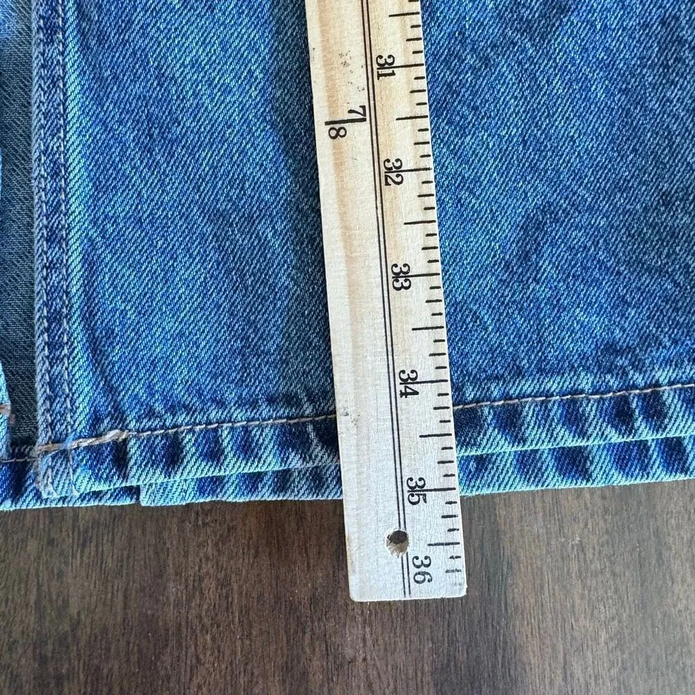 Rolla’s Chicago Skirt Midi Denim Front Slit Button Fly size 30 Blue - Image 10