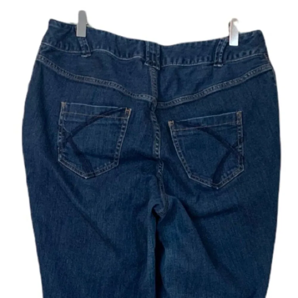 Lane Bryant Distinctly Boot Cut Mid Rise Women's Jeans Dark Wash Size 14 Plus - Image 4