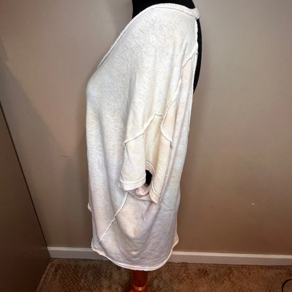 Free People We The Free Size M Tie-Dye Slouchy Tee Open Back Loose Fit Tshirt - Image 9