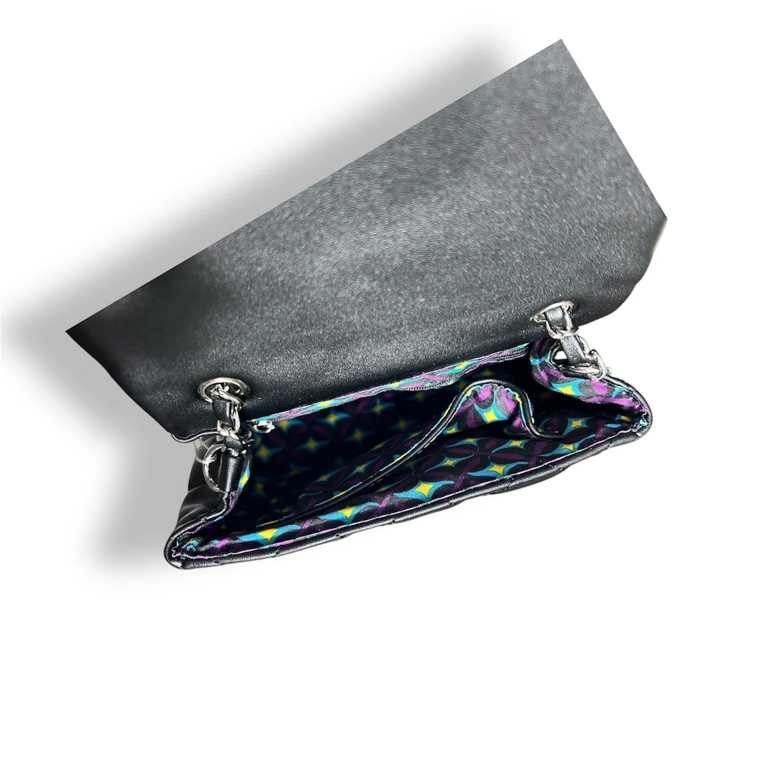 CXL by Christian Lacroix Black Quilted Vegan Leather Shoulder Bag Valo Chain $88 - Image 10