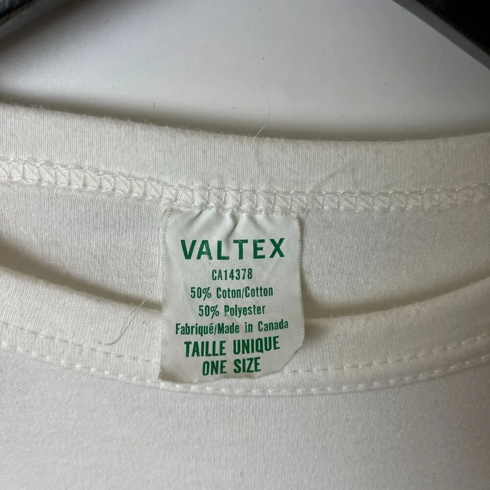 Vintage 90s Valtex Soccer T Shirt Ultimate Goal Sports Graphic Tee Football White Size M - Image 12