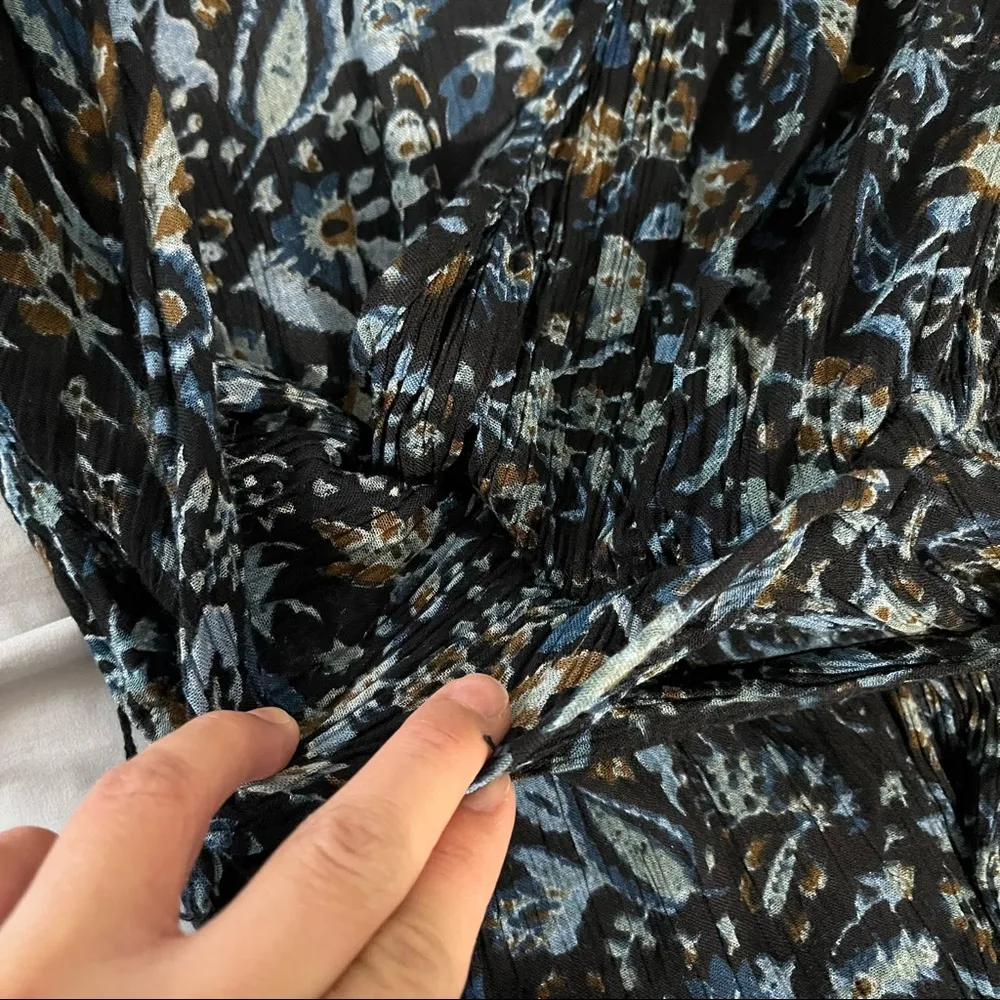 Urban Outfitters Emma Grace Floral Maxi Faux Wrap Dress Size Small - Image 11