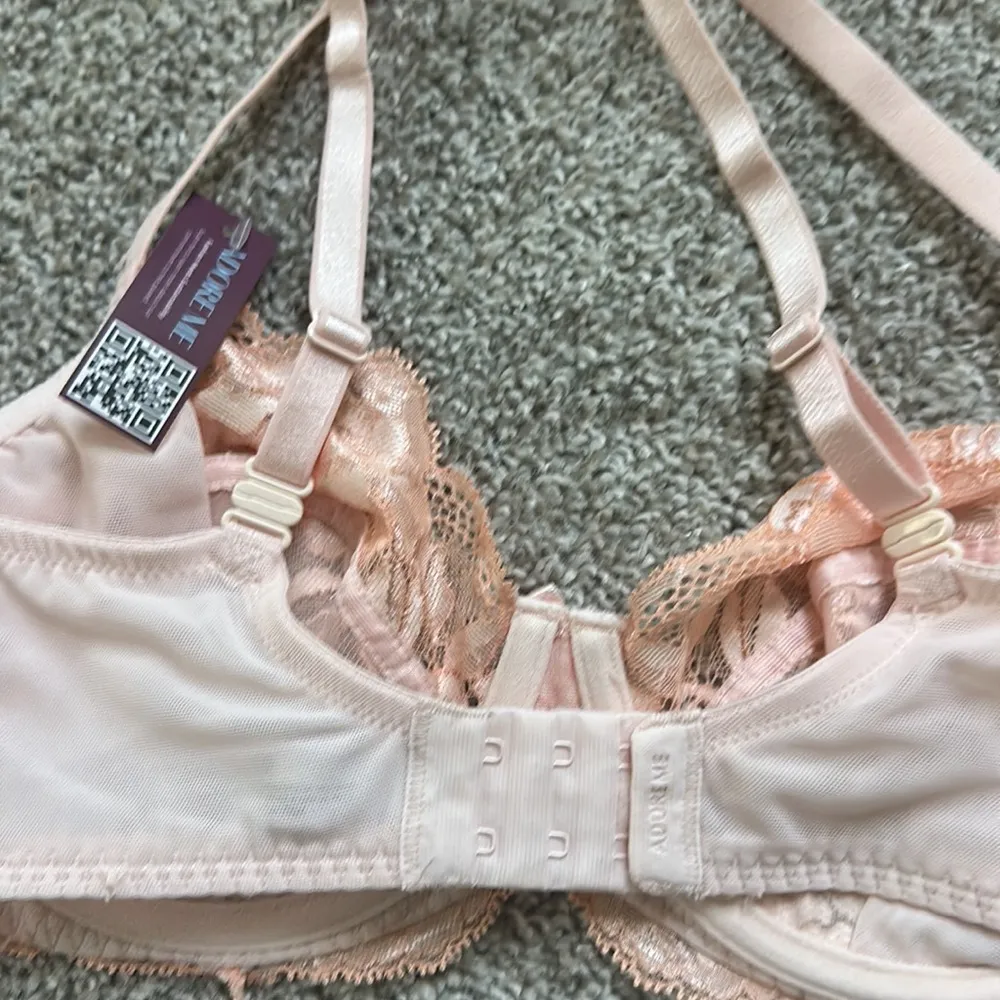 Adore Me Lace Trimmed Peach Bra - Image 10