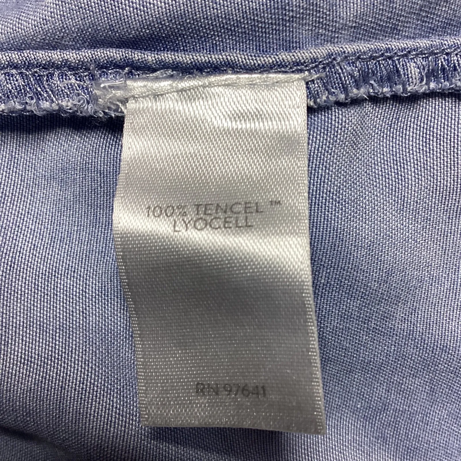 J. Jill‎ Denim Tunic Top Button Front Lyocell Chambray Womens M Blue Size M - Image 6