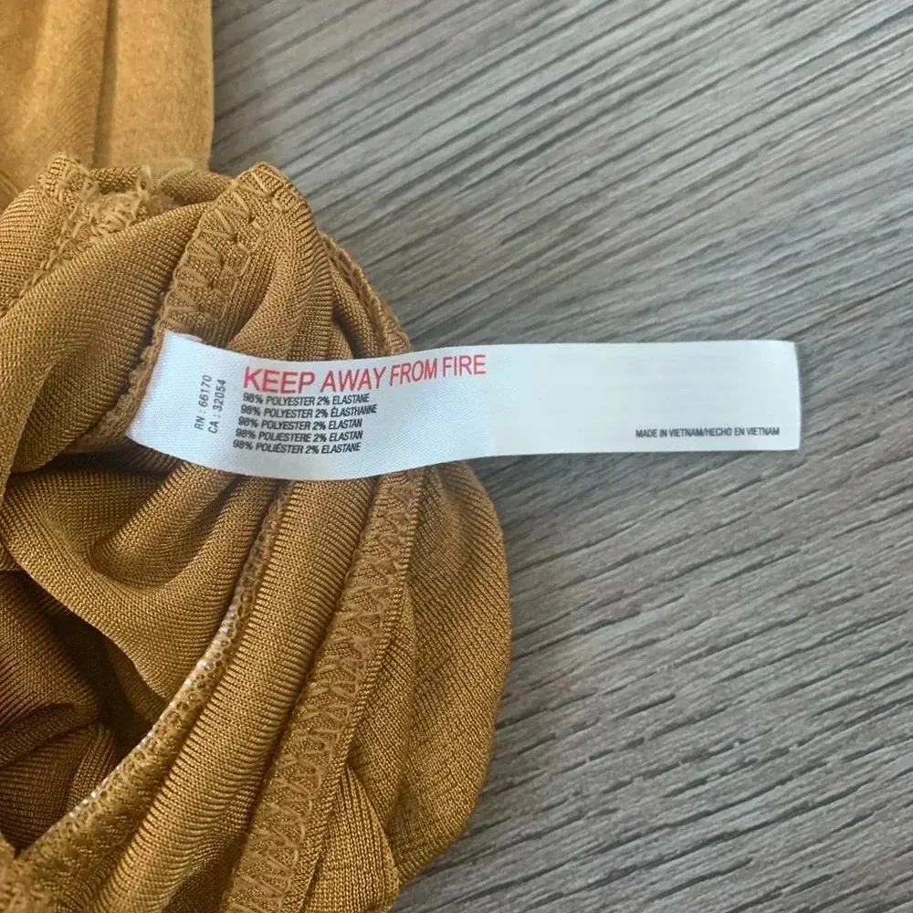 Free People Turnt Bodysuit - Size XS - Golden Nugget‎ - NWT - Image 9