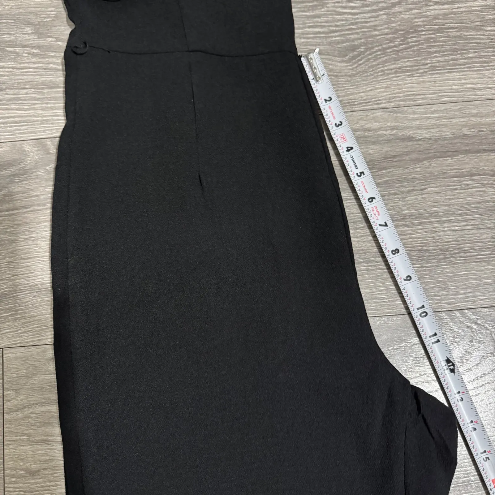 UNIQ Elegant Black Wide Leg V Neck Sleeveless Jumpsuit Women Large - Image 11