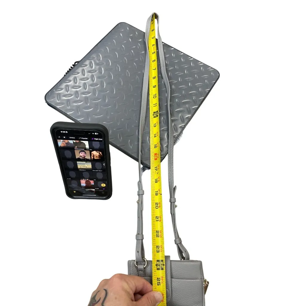 Radley London Authentic Womans Grey Leather Mallow street Phone Crossbody SKU 95 - Image 15