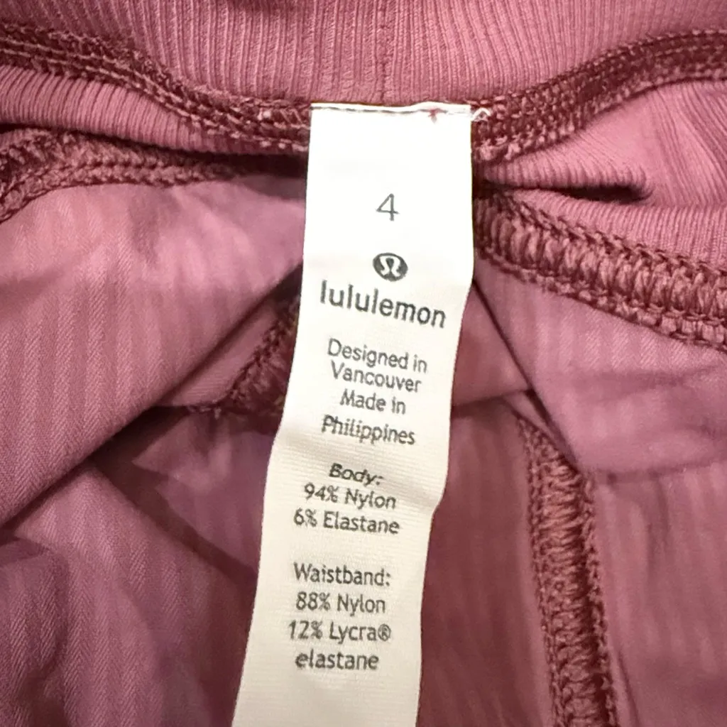 LULULEMON Dance Studio Crop 25” in Misty Merlot Size 4 - Image 8