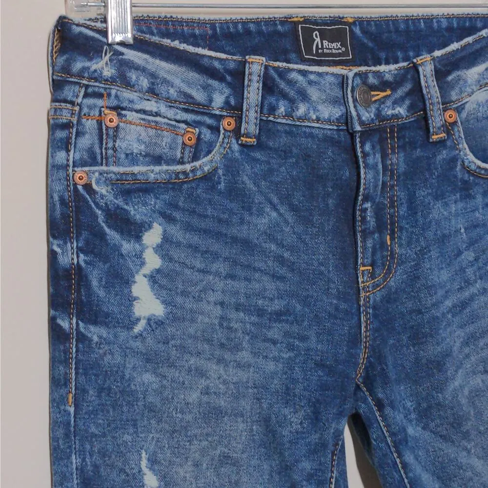 Remix by Rock Revival Skinny Jeans in Blue - Size 26 - NWT - Image 3