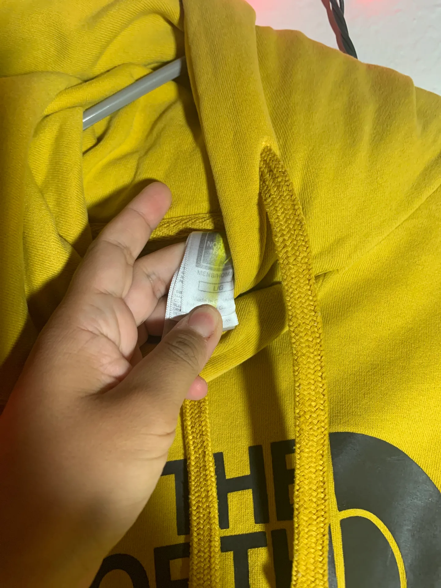 The North Face Hoodie Yellow - Image 6