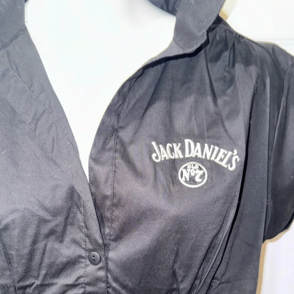 Vintage Jack Daniel’s Women’s fitted button down shirt size large old no 7 - Image 2