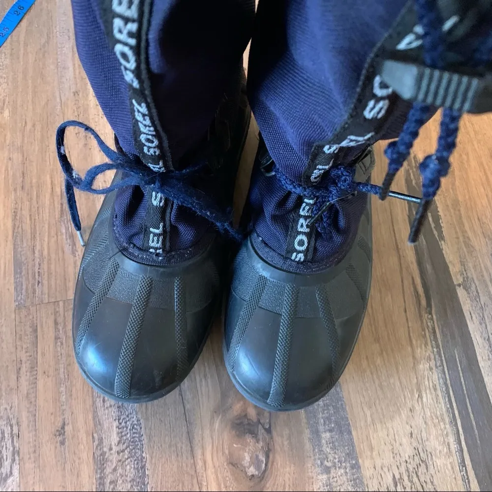 Sorel SnowLion Womens Size 5 Winter Snow Boots Blue Waterproof - Image 9