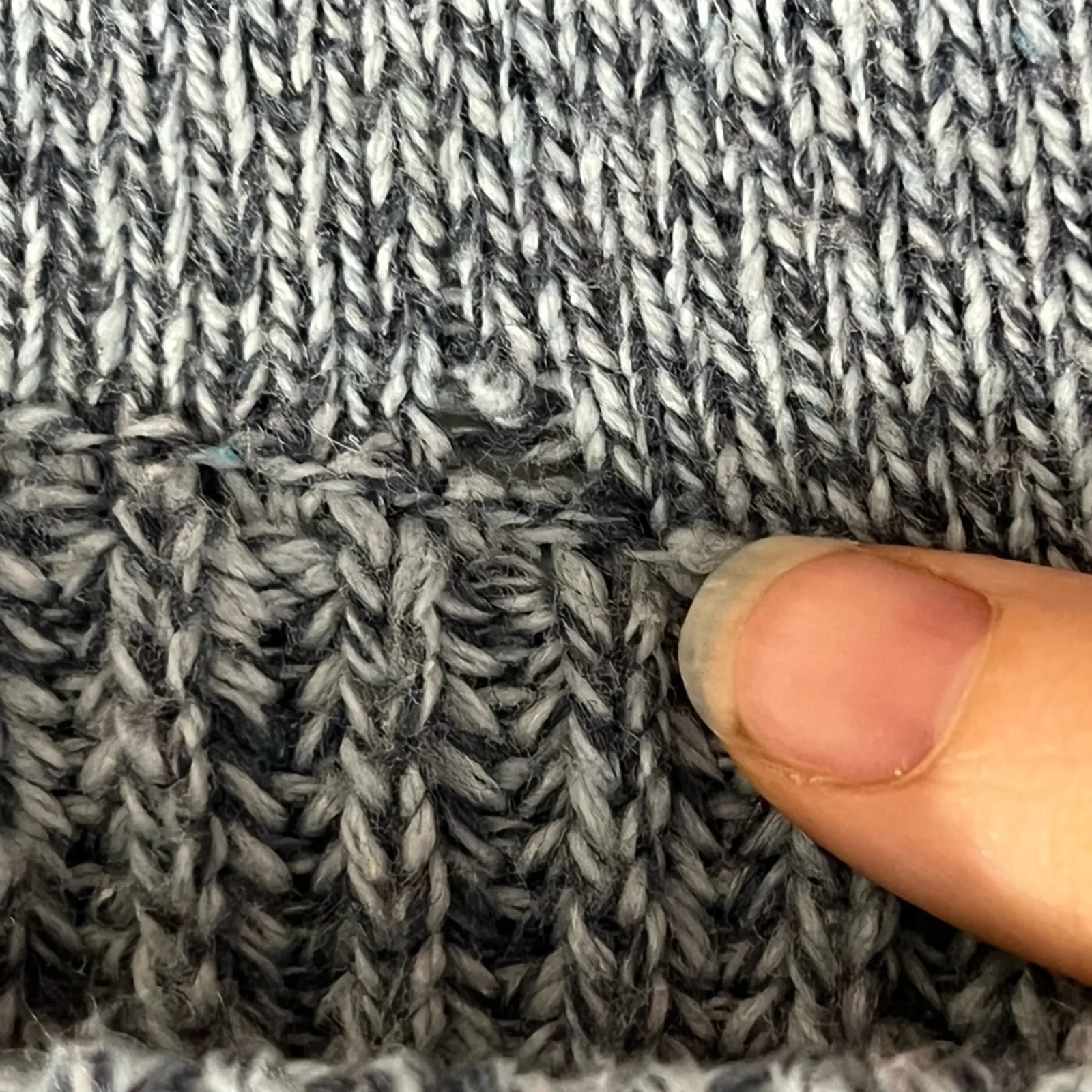 Vintage United States Sweaters Blue Shawl Collar One Button Woman's Cardigan S M - Image 3