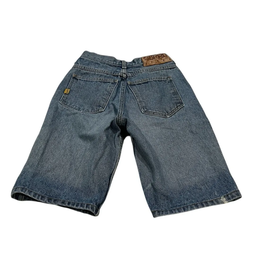 Vtg 1990's Esprit Denim Jean Shorts Sz‎ 5/6 Juniors Teen Made USA Bermuda Dad - Image 2