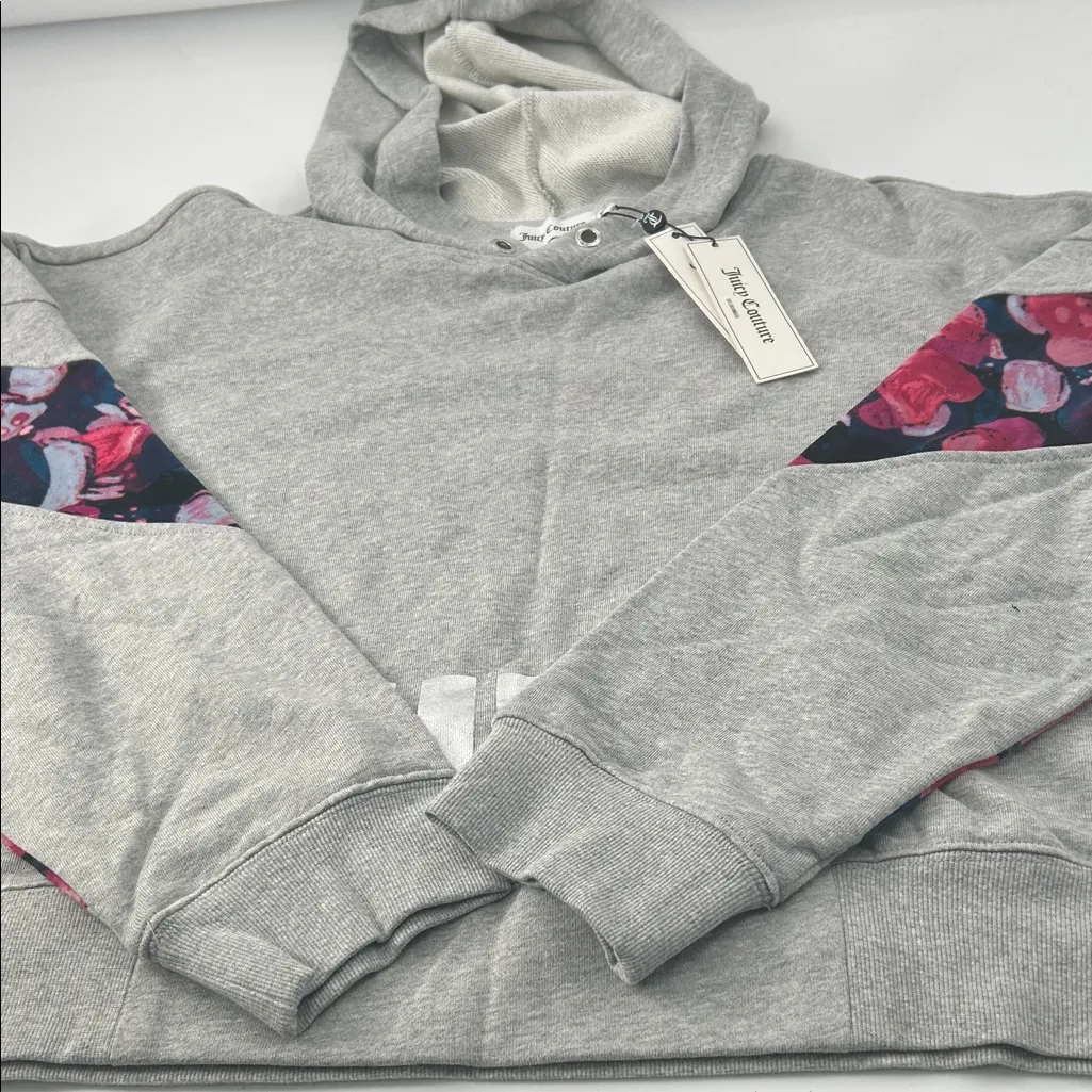 Juicy Couture Gray Hoodie with Floral Accents - Image 14
