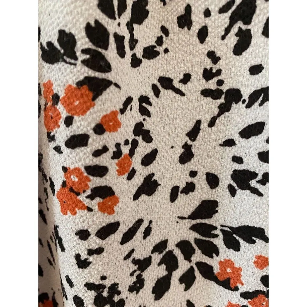 Roommates Floral Petal Sleeve Cinched High Collar Blouse Top Women's Sz S​ - Image 11