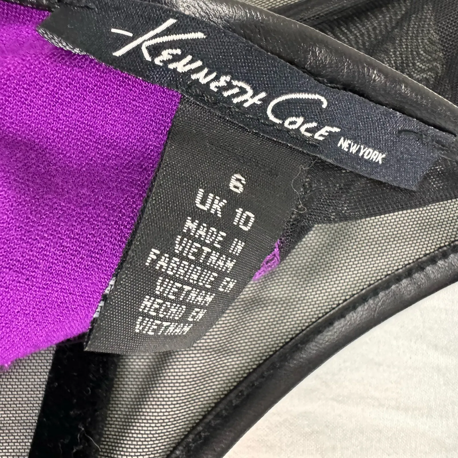 Kenneth Cole 'Eleanore' ~ Purple Illusion Mesh Party / Cocktail Dress Sz‎ 6 - Image 14