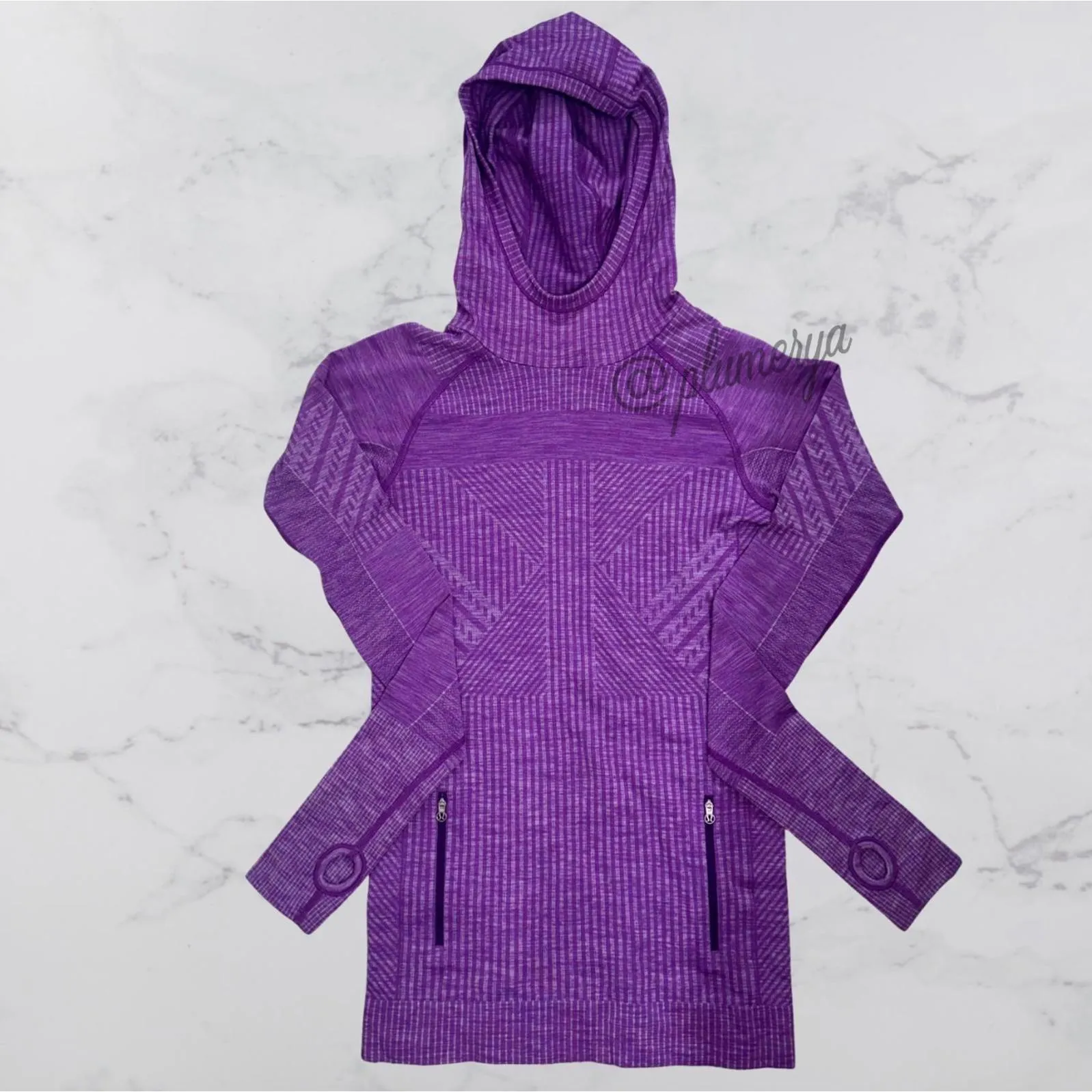 Lululemon Rest Less Hoodie Heathered Tender Violet Size 6 - Image 5