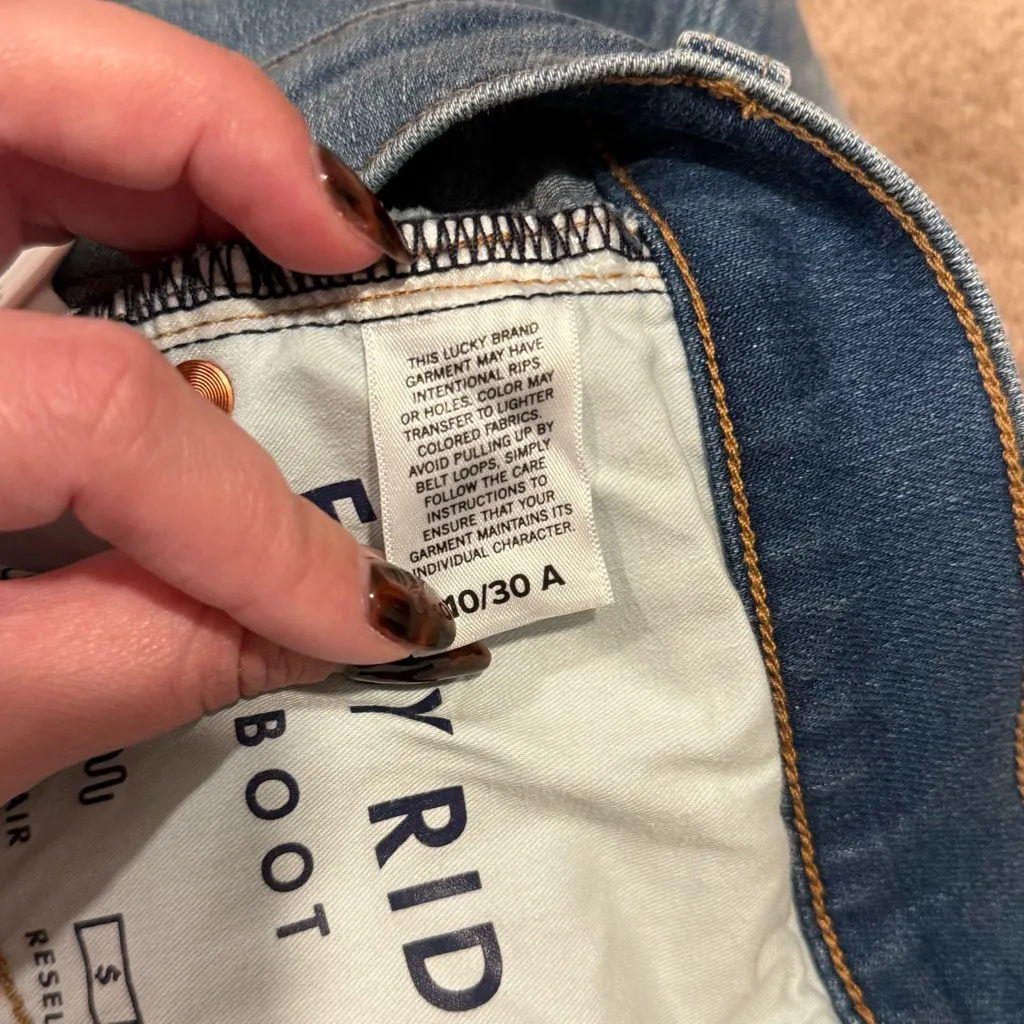 Lucky Brand Women's Jeans Size 10/30 A Easy Rider Boot Denim Jean Pant - Image 6