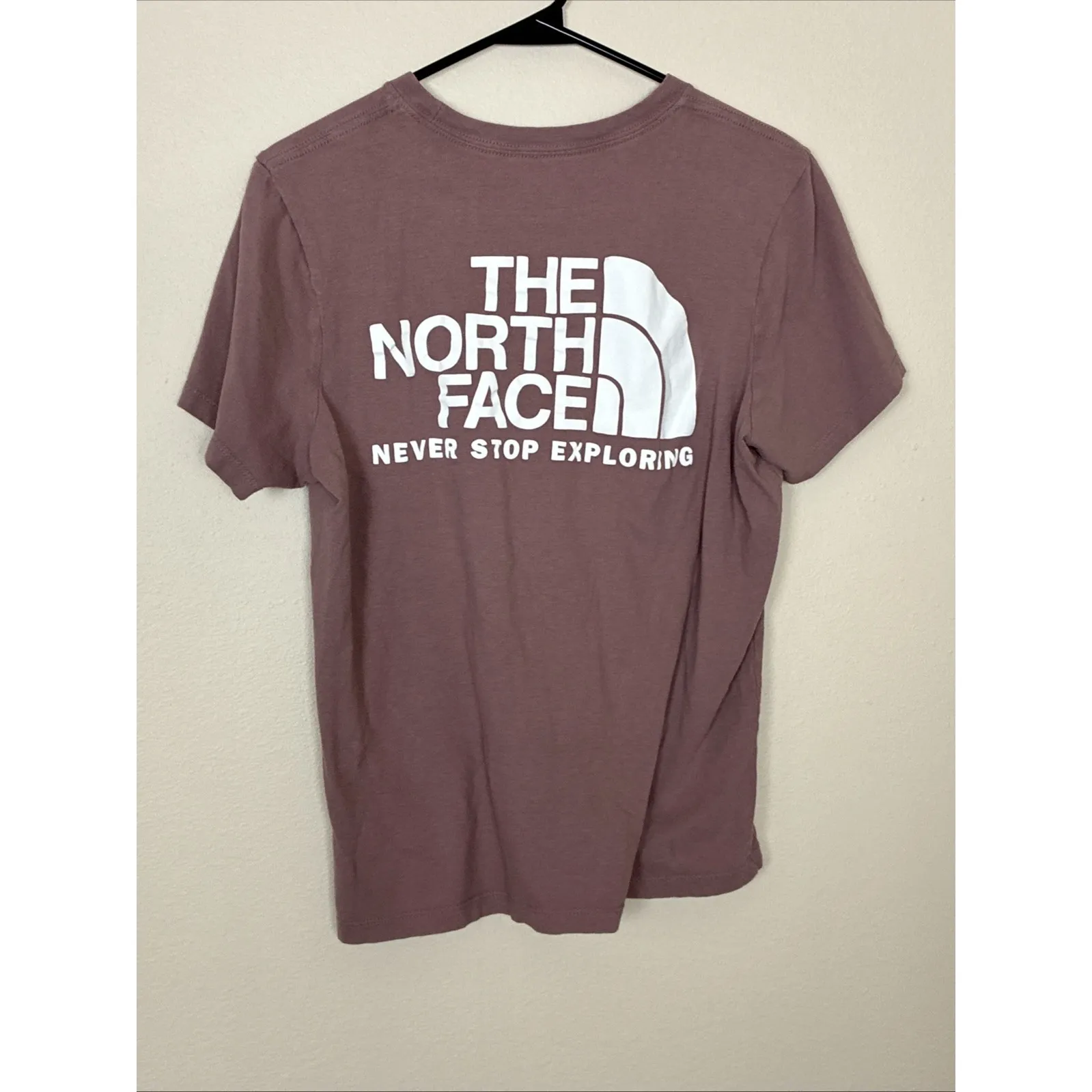 The North Face T Shirt Dusty Rose Short Sleeve Logo Shirt Womens Size Medium - Image 2