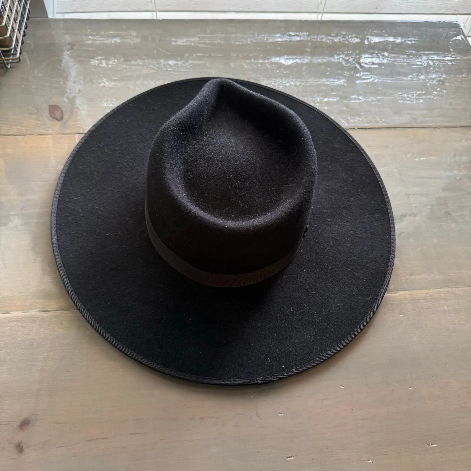 Lack of Color Black Australian Wool Rancher Hat Sz M - Image 4