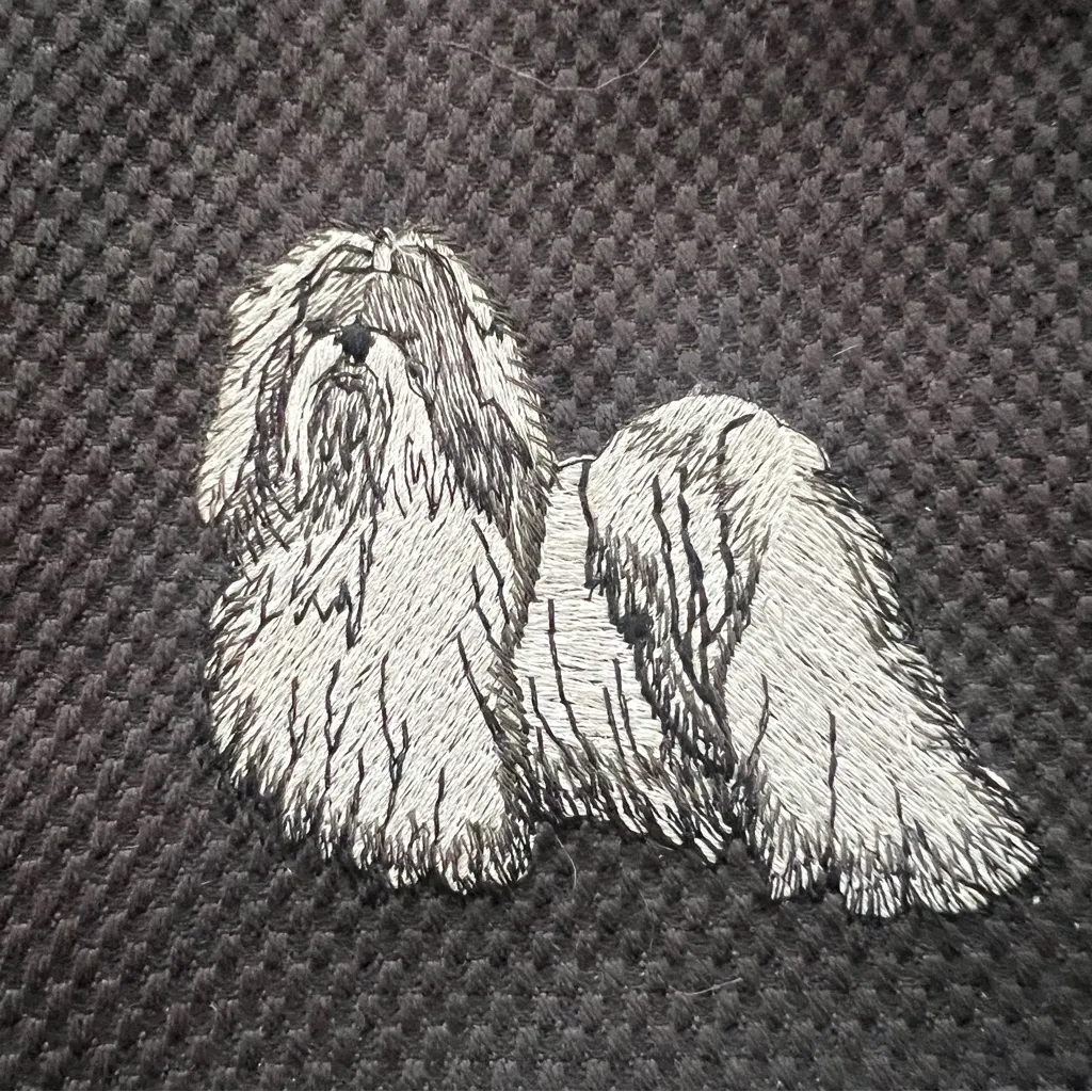Dixie Bags Shih Tzu Black Embroidered Purse - Image 3