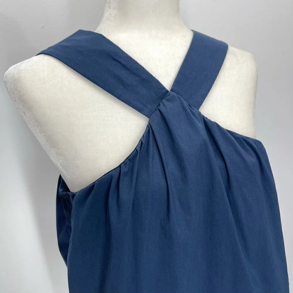 NSR V Neck Halter Tank Top (Navy Blue) - Medium - Image 4