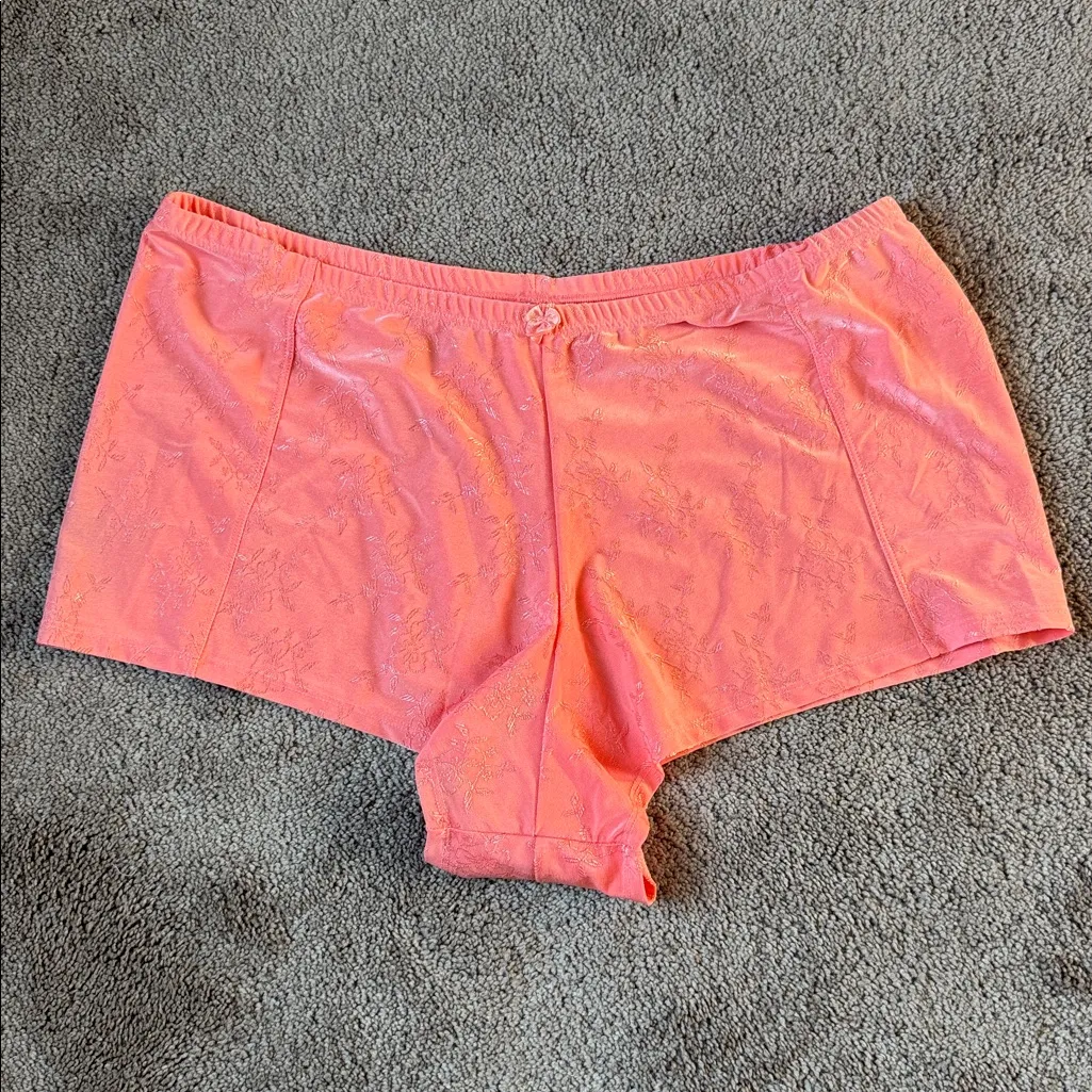 Body Form Fine Lingerie Casablanca Coral Pink Floral Print Pajama Set SIZE 3X - Image 6