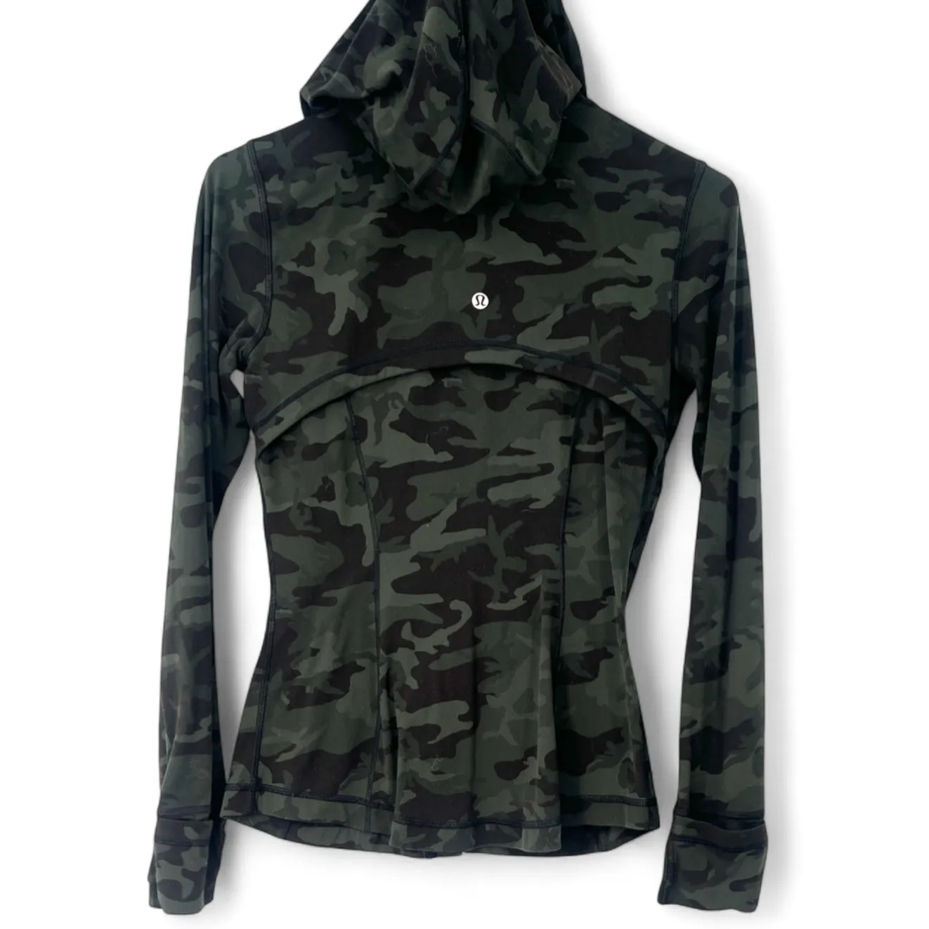 Lululemon | 6 | Define NULU Green Camo Jacket Full Zip Women's Hoodie Hooded - Image 2