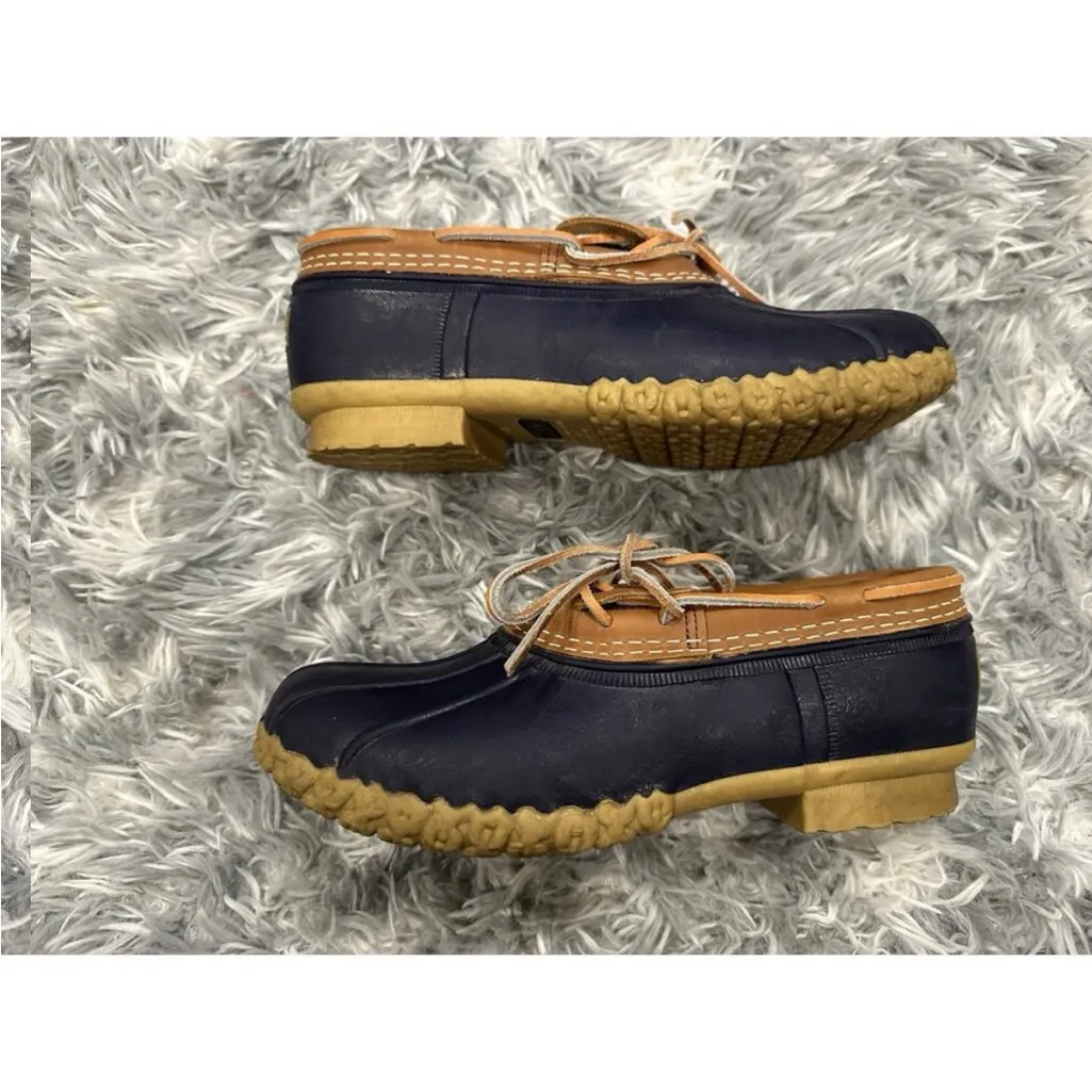 LL Bean Boots wide Brown Leather Low Top Waterproof Classic Women's 9 175067 Tan - Image 14