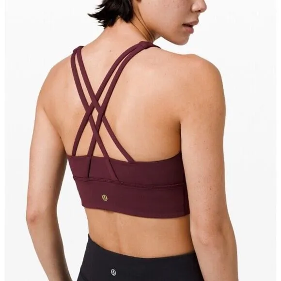LULULEMON Athletica Energy Strappy Sports Bra Yoga Pilates Size 4 RARE COLOR - Image 2