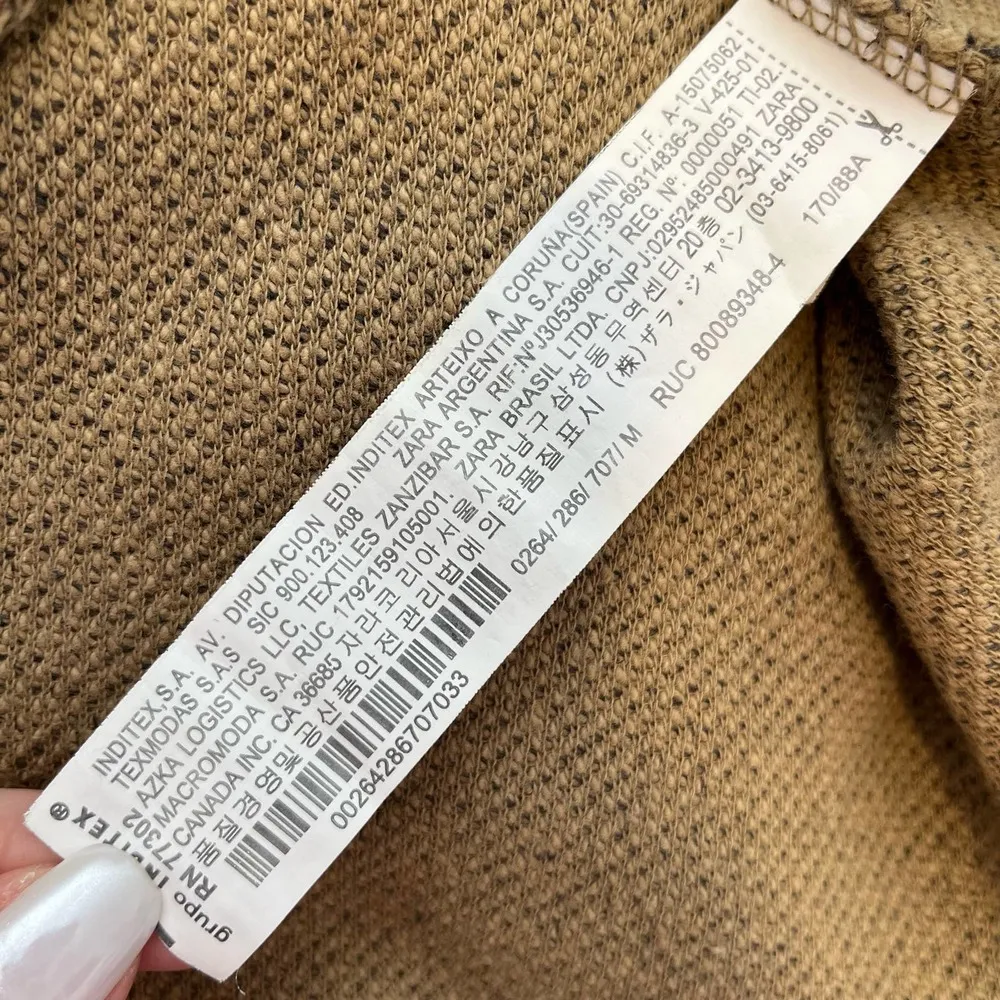 Zara Trafaluc Pearl Epaulette Sweater - Size M - Image 6