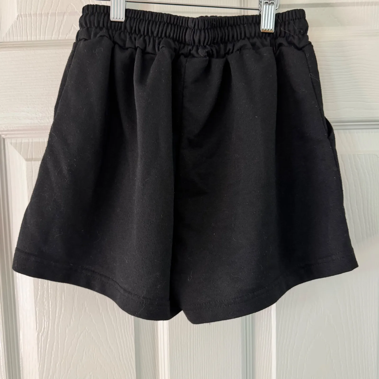 PINK Floral Logo Lounge Shorts Elastic Waist Comfy‎ Casual Black Size S - Image 7