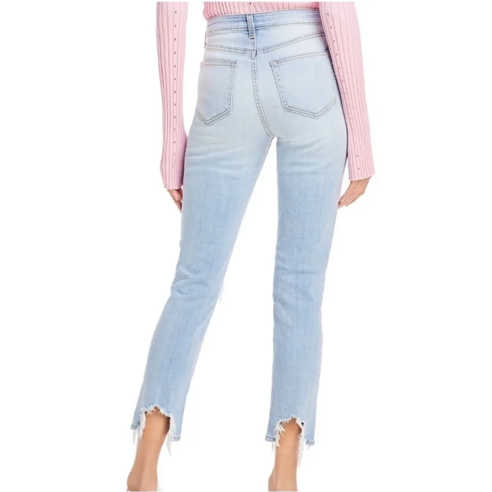 L'AGENCE High Line High Rise Skinny in Fade Out Size 27 Light Wash Distressed - Image 2