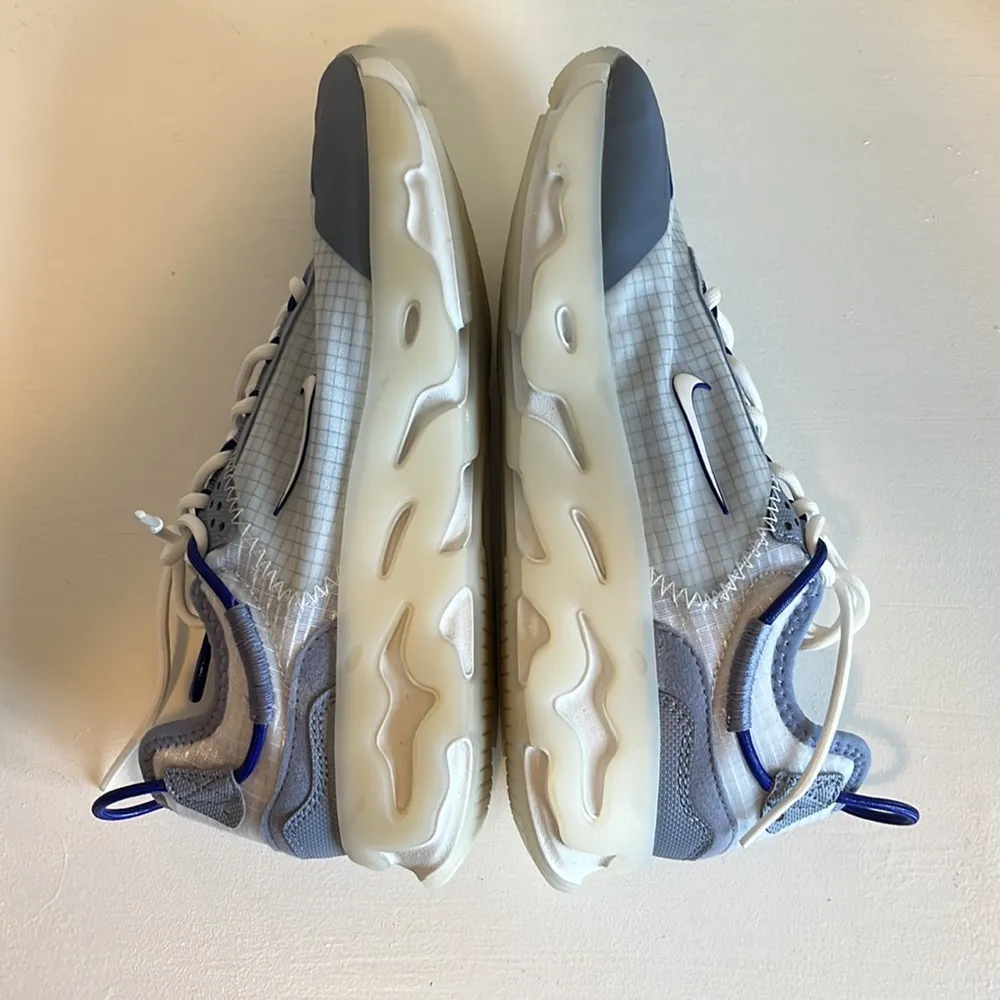 NEW Nike React Live Light Smoke Grey Hyper Royal Tennis Shoes Size 6.5 - Image 8