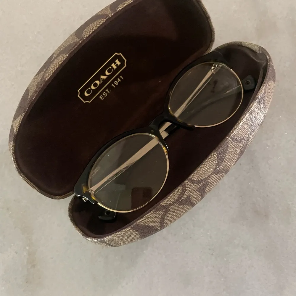 Coach frame woman RX prescription metal round tortoise brown gold round eyewear - Image 10