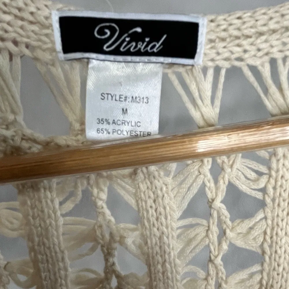 Vivid Women’s Cream Crochet Boho Western Indie Cover - Image 3