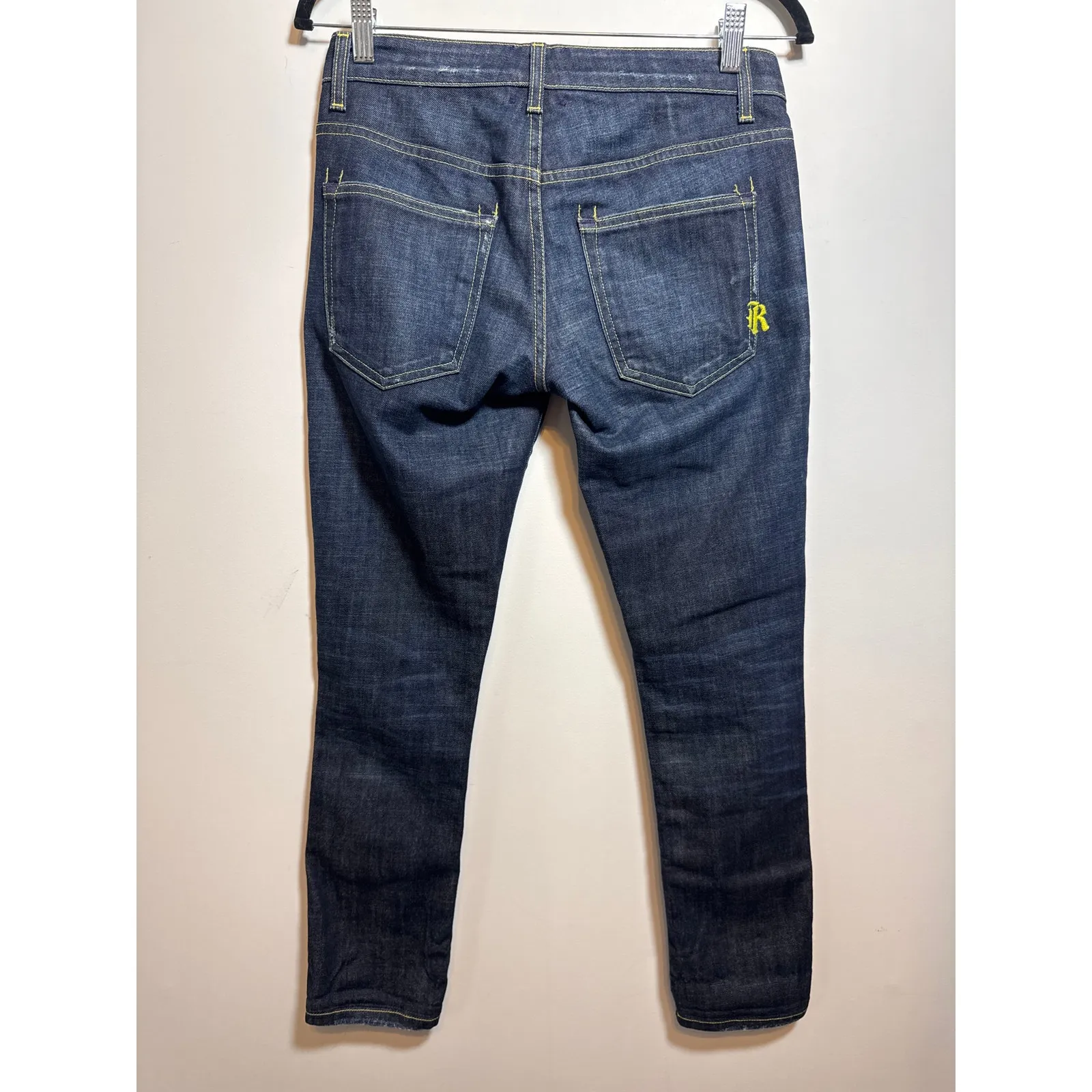 Rich and Skinny Women's Size 24 Chetah Print Blue Skinny Jeans Ankle - Image 2