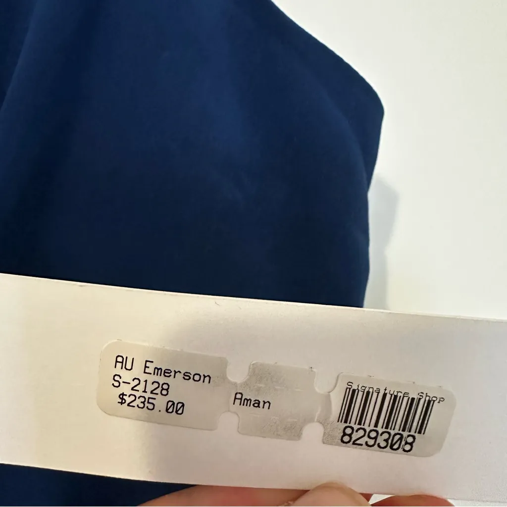 Amanda Uprichard Silk Sleeveless Gathered Detail Mini Dress Womens New - Image 3