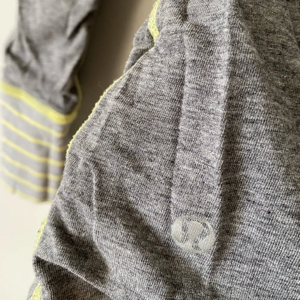 Lululemon Reversible Gray & Yellow Long Sleeve Top | S - Image 9