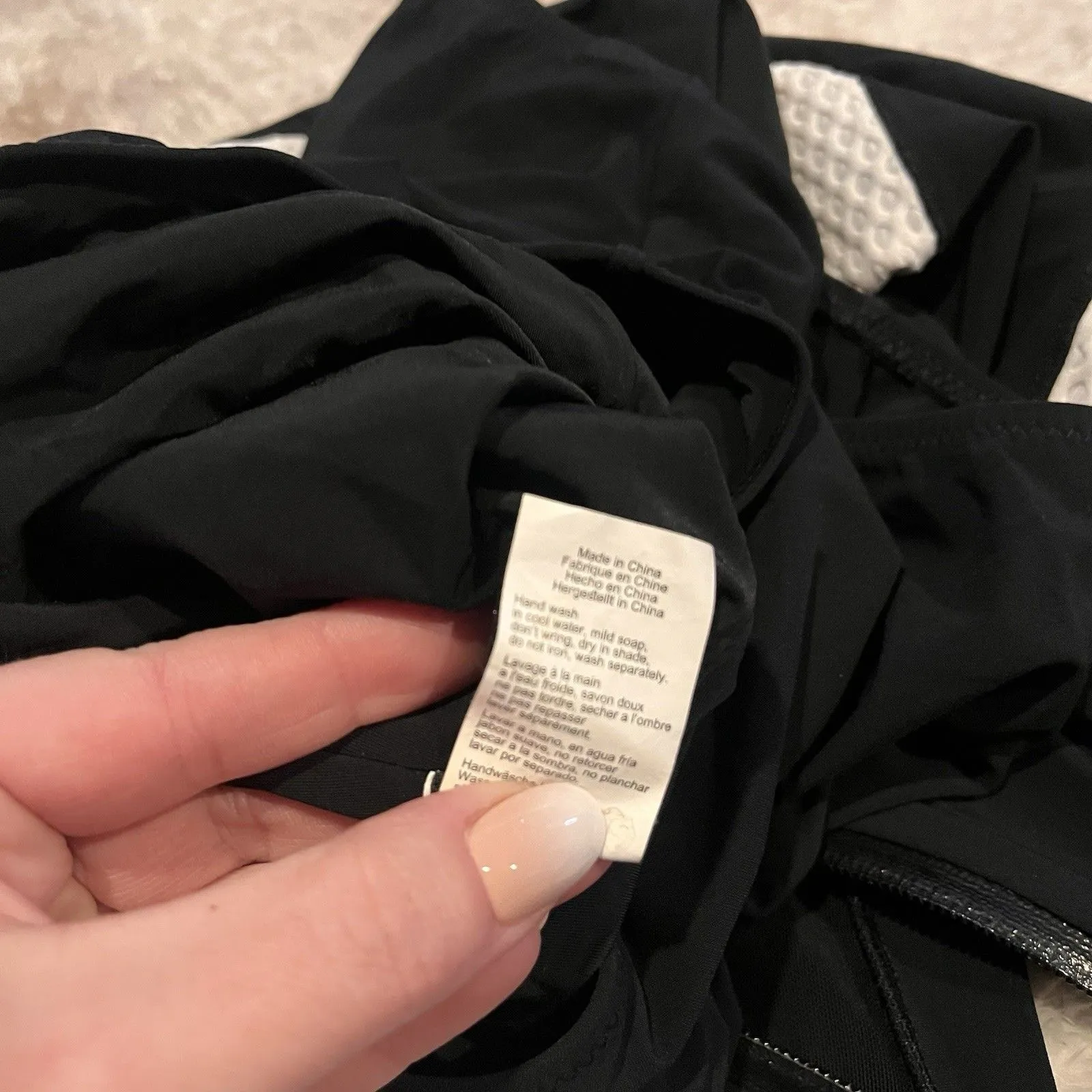 GOTTEX Profile Swimsuit Sz 12 Black White Zip Back Formation 1 Pc Beach - Image 9