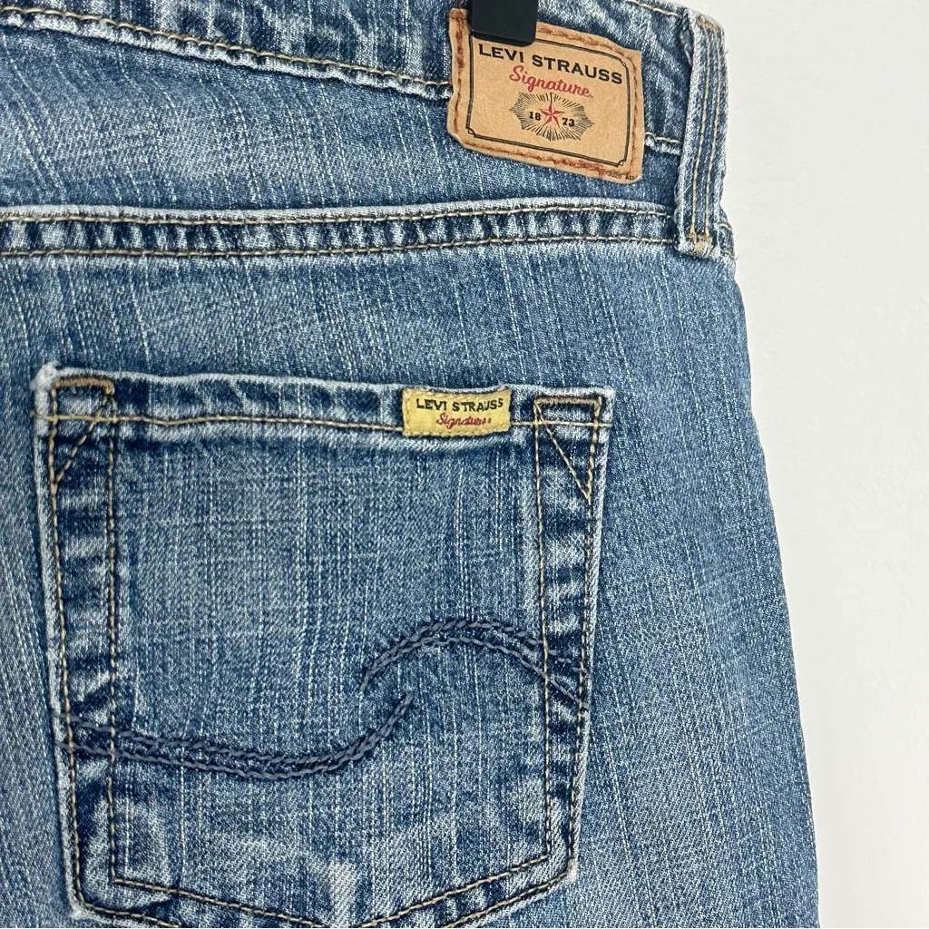 Vintage Y2K Levi Strauss Signature Low Rise Bootcut Jeans Sz 8 Medium Western - Image 6