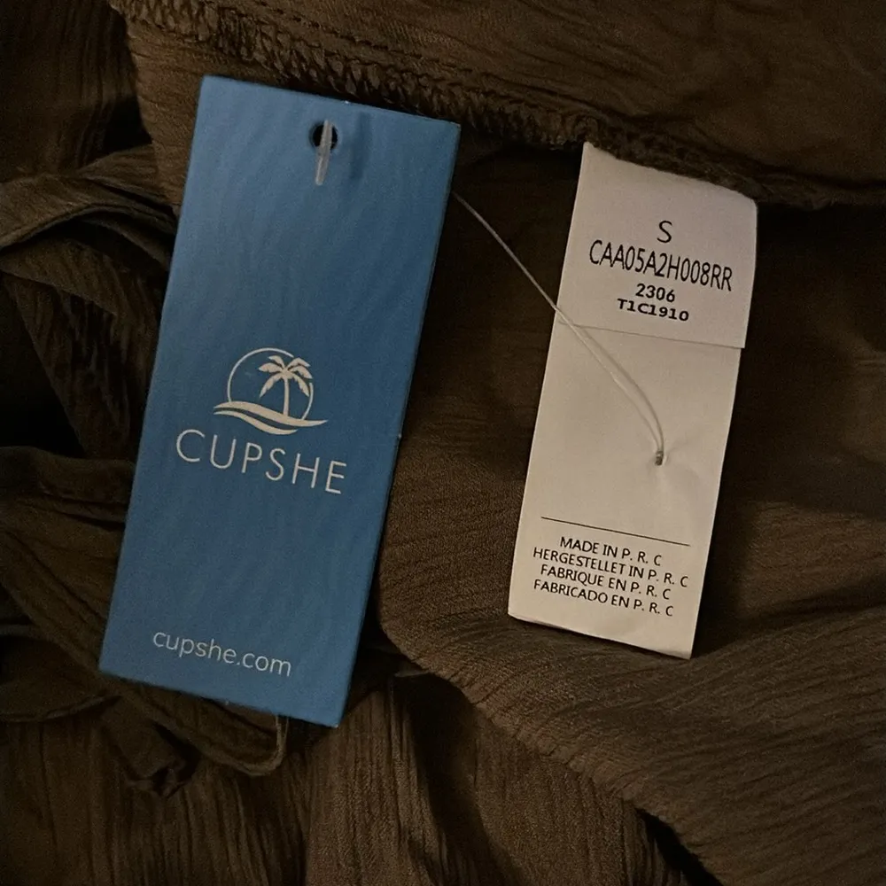 Cupshe Madelyn Peasant Sleeve Wrap Dress NWT Small - Image 10